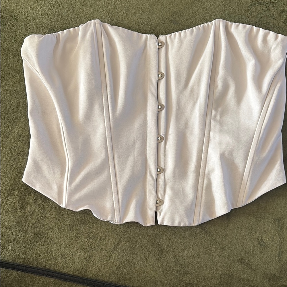 Princess Polly Ivory Buttoned Corset